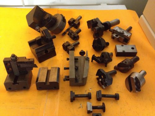 Lot brown &amp; sharpe lathe tooling : circular form tool holders / toolpost for sale