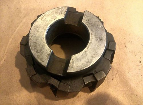 Lovejoy shell fly cutter 4&#034; diameter w/8 index carbide bits for 1-1/2&#034; arbor for sale
