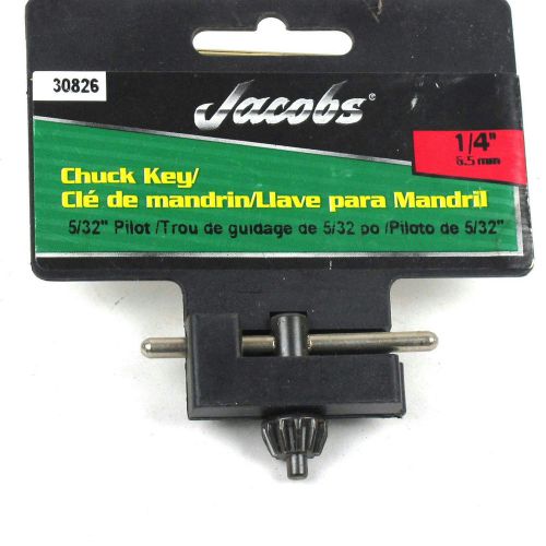Jacobs 30826 1/4&#034; Chuck Key 5/32&#034; Pilot Replacement Tool Accessory FREE S&amp;H  NEW