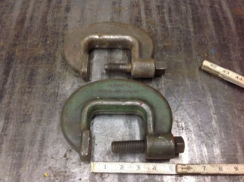 (2) william &amp; lion no. 3,  3&#034; heavy duty bridge  c-clamp ring free shipping for sale
