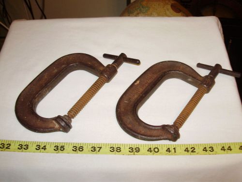 2 piece - for pair - vintage - j. h. williams no -403 deep throat c clamp - usa for sale