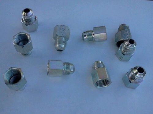 3/8&#034; flare x 3/8&#034; fip stainless steel adapter. lot of 10. small appliance. gas. for sale