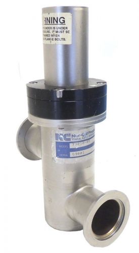 Nor-Cal Elastomer Sealed Pneumatic In-Line Valve Vacuum Isolation KF-40/Warranty