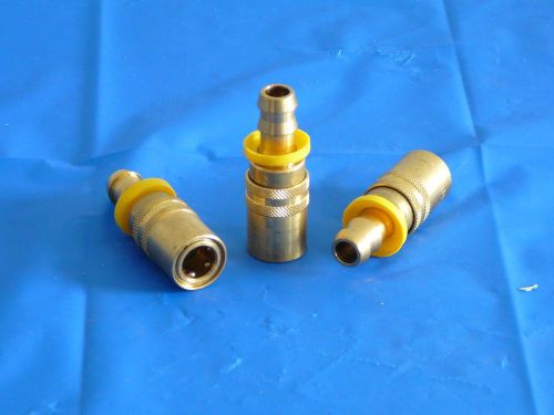 300 Series Quick Connect Couplers w/1/2” Push-Lok straight hose barb (PKG of 22)