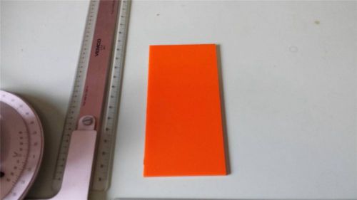 1/8&#034; x 3&#034; X 6&#034;  URETHANE / POLYURETHANE 80 A ORANGE SHEET P/N 10880