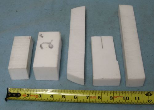 6 Pounds of PTFE Teflon Blocks 1&#034; to 2&#034; Thick Virgin White Plastic.
