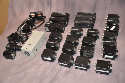 Big lot of Pulnix CCD machine vision cameras TM-7EX, TM-440 + more!