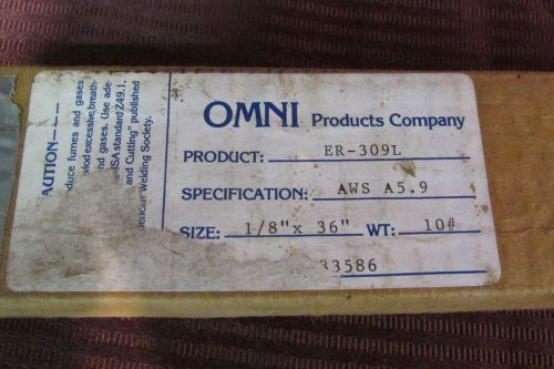 Welding Rod Omni Products ER-309L 1/8 X 36&#034;AWS  A5.9 SS TIG filler rod 1 lb