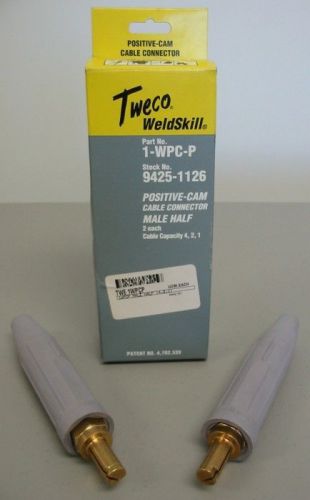 Tweco 1-wpc-p cable connector (2 male halves) 4, 2, 1 for sale