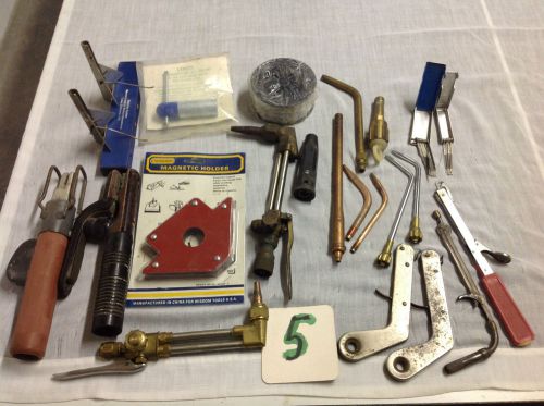 Lot of Assorted Welding Supplies Cutting Torch Wire
