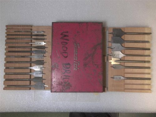 Greenlee snap-on miller fall irwin spade/paddle wood driill bit vtg.lot 20 usa for sale