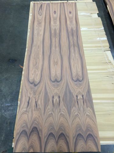 Wood veneer rosewood 33x98 1pc total 10mil glue paper backer &#034;exotic&#034; skid 548.1 for sale