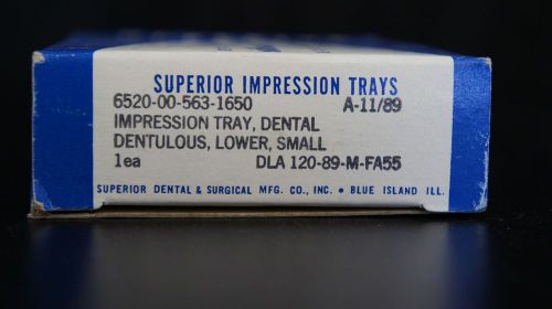 Superior Lower Small Impression Tray Dental Dentulous