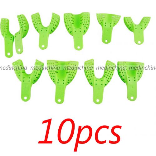 Disposable dental impression tray, / 1 set sizes 1 through 10 quantity 10pc for sale