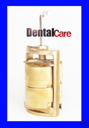 DENTAL PRESS COMPRESS TWO FLASK BRONZE HANDLER