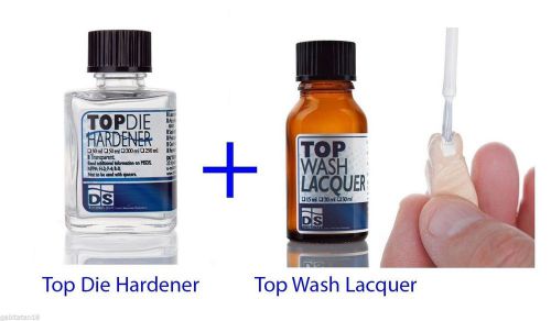 2 pcs of DENTAL Lab Product - Top Wash Lacquer + TOP DIE HARDENER