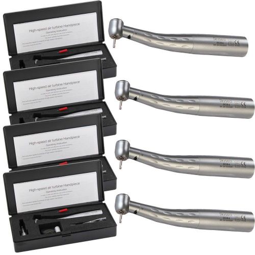 4 sets dental fiber optic high speed handpieces air turbine &amp; packing boxes for sale