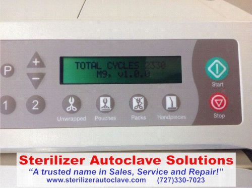 Midmark m9 ultraclave sterilizer (low cycles) 1 year warranty - parts and labor for sale
