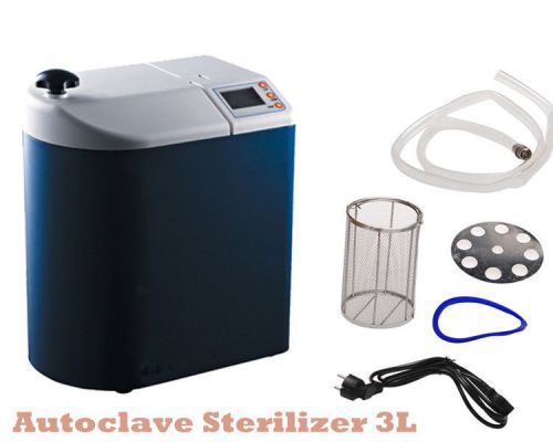 Brand New Dental Medical Surgical Autoclave Sterilizer Mini Portable 3L