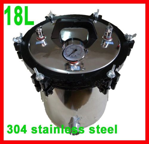 18L stainless steel pressure steam autoclave sterilizer auto claves autoclave