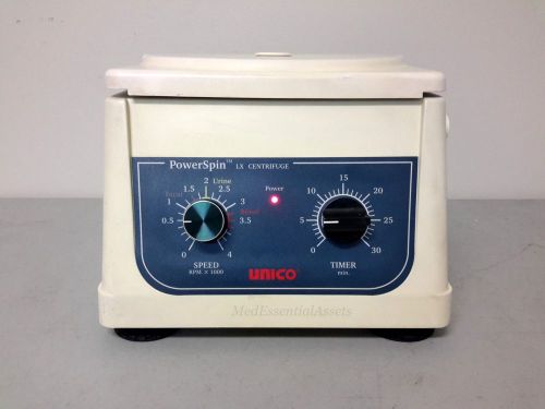 Unico powerspin lx 6 tube linear centrifuge c856 lab diagnostic specimen exam for sale
