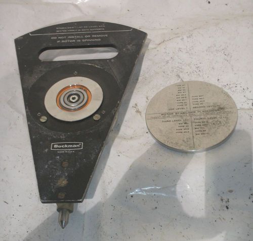 Beckman L2-65B Ultra Centrifuge Rotor Safety Placement Guide w Switch