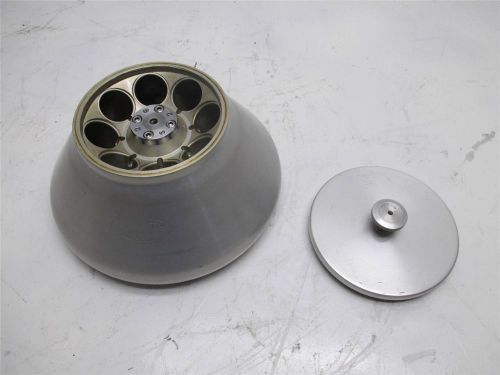 Sorvall type ss-1 fixed angle 8 slot centrifuge rotor w/ lid 13,000 rpm for sale