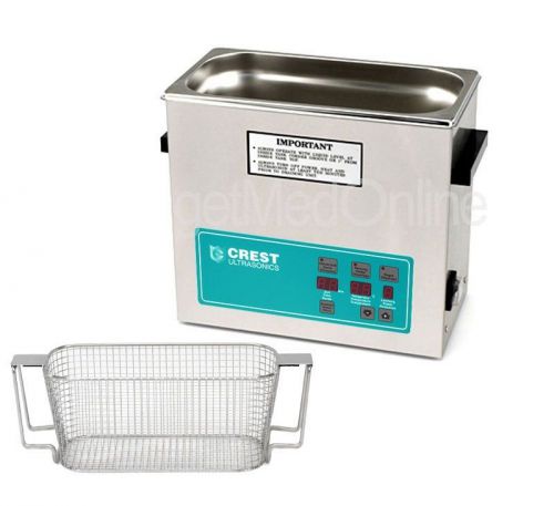 Crest 0.75gal. digital ultrasonic cleaner w/timer+heat+cover+basket, cp230d for sale