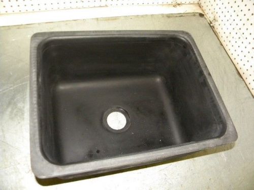 Epoxyn epl-15c resin drop-in sink 16&#034; x 12&#034; x 8&#034; color black epl15c for sale