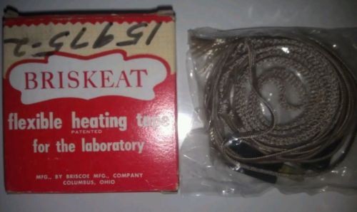 NOS Briskeat Flexiable Heating Tape with Separable Cap High Temp Samox Insulated