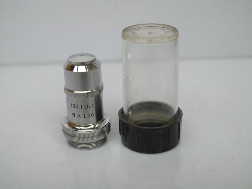Wenzel Optik lk Leitz Wetzlar Microscope 100:1 Oel N.A.1.30 Objective lens Case