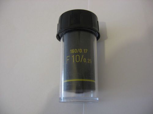 Melles griot microscope objective - f 10/0.25 (160/0.17) for sale