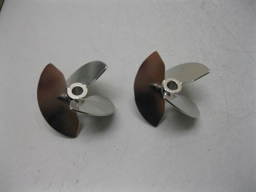 Lot (2) Stainless Steel Mixing Blade 5/16&#034; ID NEW G12 (1724)