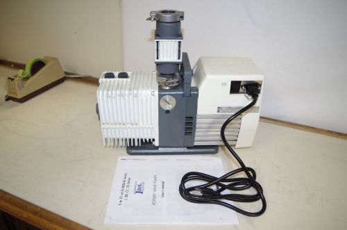 Alcatel rotary vane vacuum pump pascal 2005i 115vac 50/60hz. oil mist eliminator for sale