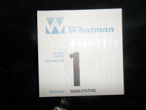 Whatman Filter Papers 12.5cm Grade 1 Qualitative Circles - New, box of 100