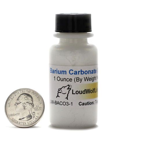 Barium Carbonate / Fine Powder / 1 Ounce / 99% Pure ACS Grade / SHIPS FAST
