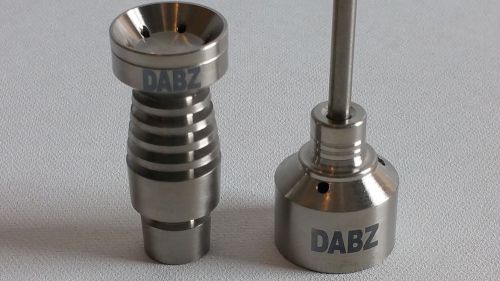 Domeless GR2 titanium nail 14mm &amp; 18mm male socket FREE CARB CAP!