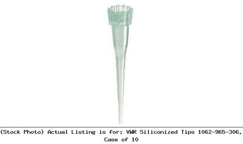 VWR Siliconized Tips 1062-965-306, Case of 10 Liquid Handling Unit