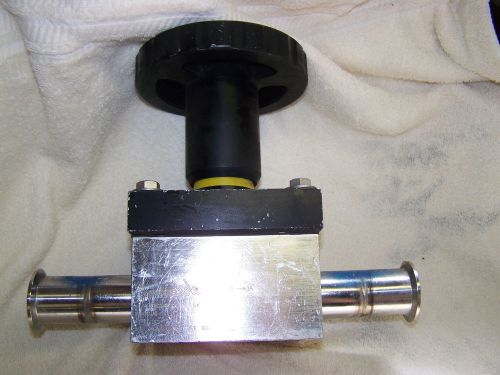 Swagelok 316l radial diaphragm straight shutoff valve, 1.5&#034; # 6lv-dr241atltl-bk for sale