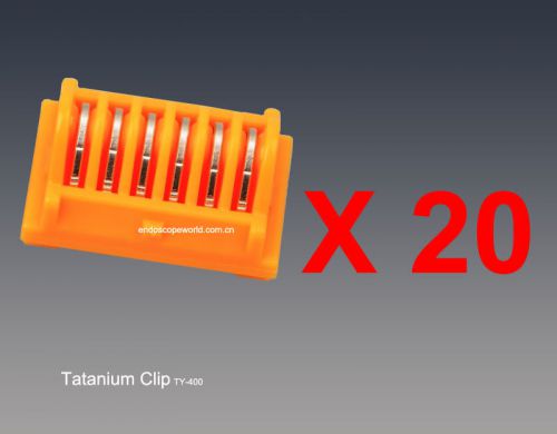 120 New Titanium Clips TY400 CE FDA Certificate Ethicon LT400 Style