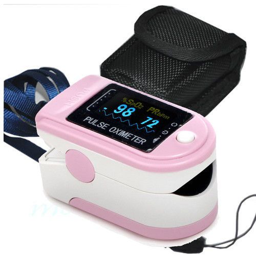 Oled pulse oximeter fingertip blood oxygen spo2 monitor cms50d ce&amp;fda pass pink for sale