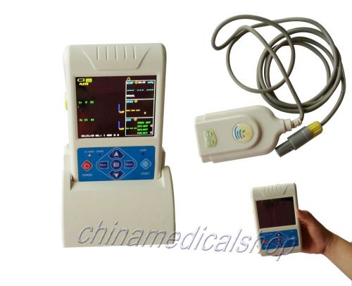 HOT Handheld CONTEC Touch screen Patient Monitor SPO2,NIBP,ECG,PR LCD display