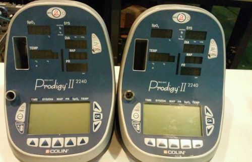 Lot 2 Colin Prodigy II 2240 Patient Monitor Press-Mate patient monitor