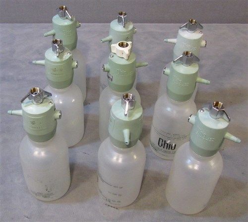 Lot Of 9 Ohio Bottles with Jet Humidifiers
