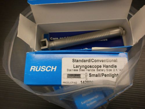 RUSCH STANDARD LARYNGOSCOPE HANDLE SMALL PENLIGHT 142600- 13 PCS