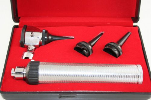 Otoscope w/3 Specula Diagnostic ENT Surgical Instruments Set with Case