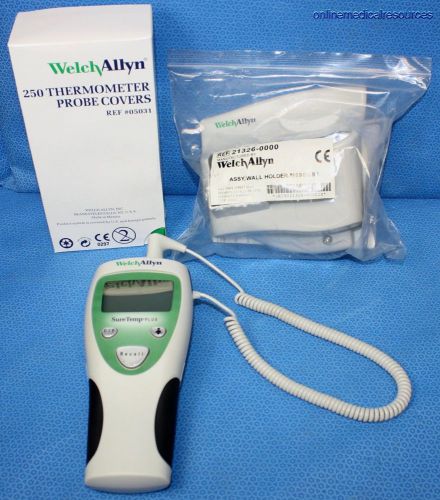 Welch allyn suretemp plus 690 digital thermometer oral probe wall mount covers for sale