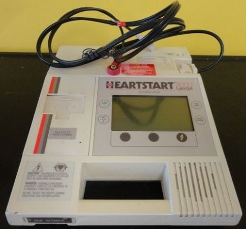 Laerdal heartstart 3000 aed ecg ekg patient heart monitor w/ cable for sale