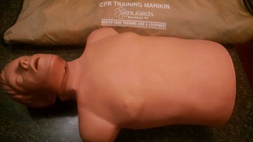 Simulaids cpr training manikin and carry bag for sale
