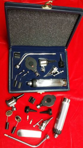 High Quality OPHTHALMOSCOPE / OTOSCOPE Set ENT Surgical Instruments W/two bulb
